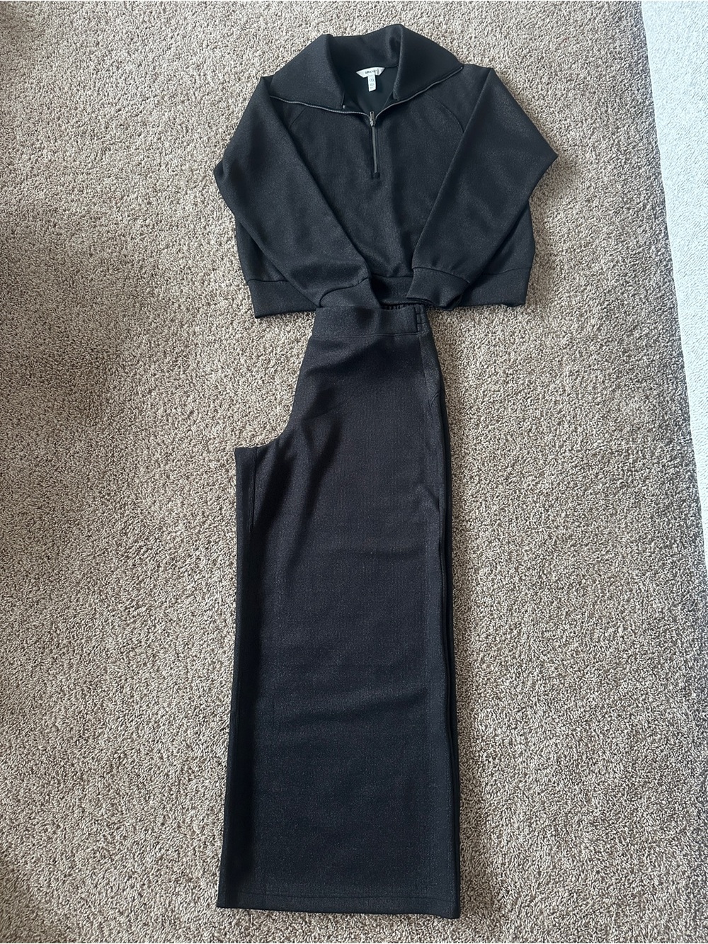 Spanx AirEssentials Lounge Set Black with Gold